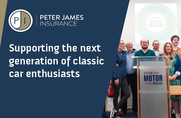 Peter James Insurance continue to support the next generation of classic car enthusiasts