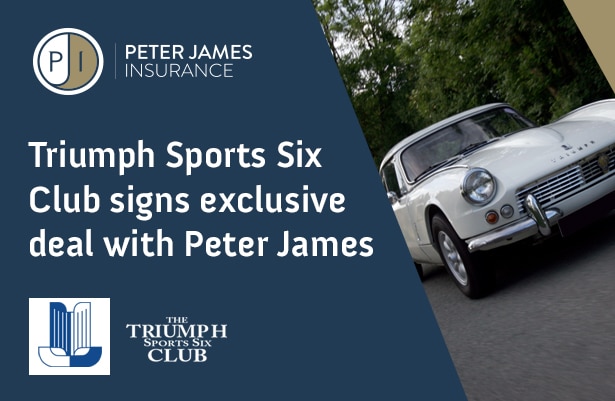 Peter James secures exclusive partnership with the Triumph Sports Six Club