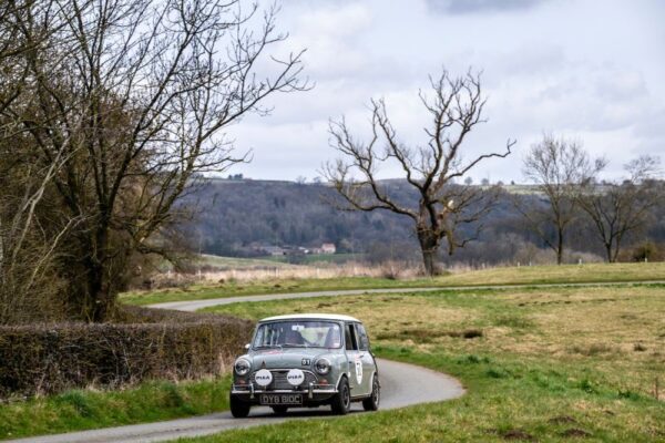 Spirit of the Rally Car on open route